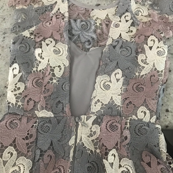 Paper Dolls Petite Premium Multi Lace Pencil Dress - Picture 6 of 7